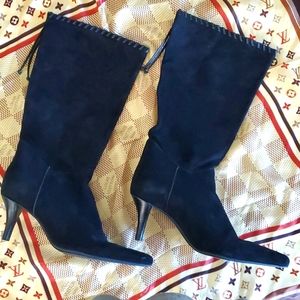 Nine West Suede/Leather Boots, Size 7 1/2